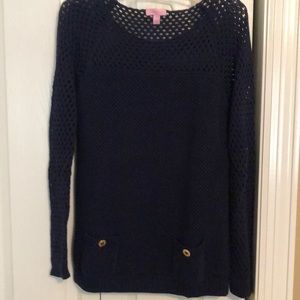 Lilly Pulitzer Seaside Sweater. Navy